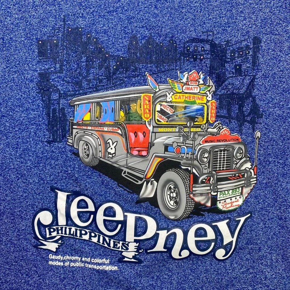 Vintage Philippines Jeepney Dibuho handpainted‎ shirt